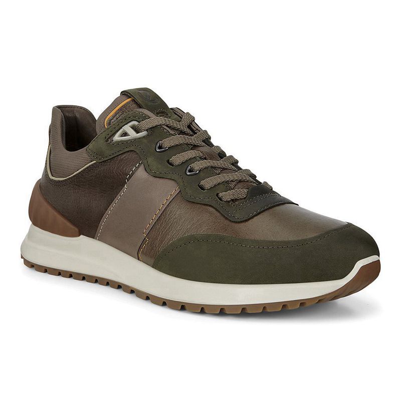 Men Casual Ecco Astir - Sneakers Green - India QCIEBG164